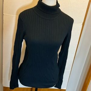 Calvin Klein Ribbed Turtleneck dark green color